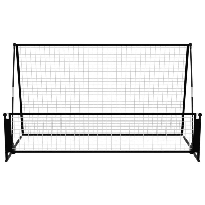 2 in 1 Soccer Rebounder Football Goal 202x104x120 cm Steel