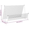 2 in 1 Soccer Rebounder Football Goal 202x104x120 cm Steel