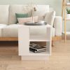 Coffee Table 40x40x43 cm Engineered Wood – White