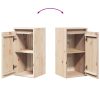 Wall Cabinet 30x30x60 cm Solid Wood Pine – Brown, 1