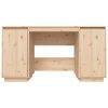 Desk 140x50x75 cm Solid Wood Pine – Brown