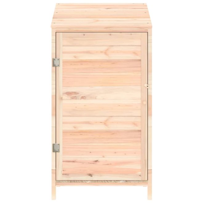 Garden Shed Solid Wood Fir – 55x52x112 cm, Natural