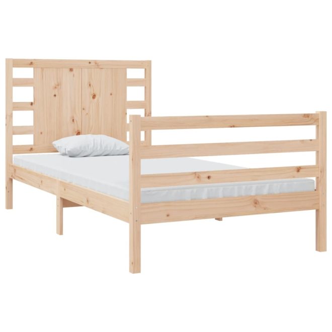 Allison Bed Frame Solid Wood Pine – SINGLE, Brown