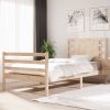 Allison Bed Frame Solid Wood Pine – SINGLE, Brown