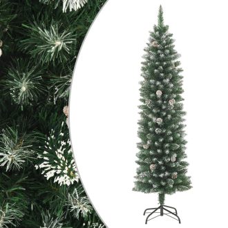 Artificial Slim Christmas Tree with Stand PVC