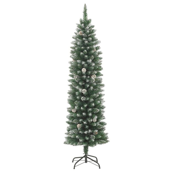 Artificial Slim Christmas Tree with Stand PVC – 120×38 cm