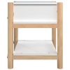 Peoria Bedside Tables 2pcs 42x38x45 cm Engineered Wood – White