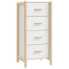 Highboard 42x38x90 cm Engineered Wood – White