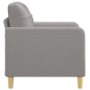 Cadia Sofa Chair Fabric – 78x77x80 cm, Light Grey