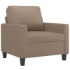 Cheltenham Sofa Chair Faux Leather – 78x77x80 cm, Cappuccino