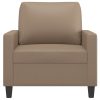 Cheltenham Sofa Chair Faux Leather – 78x77x80 cm, Cappuccino