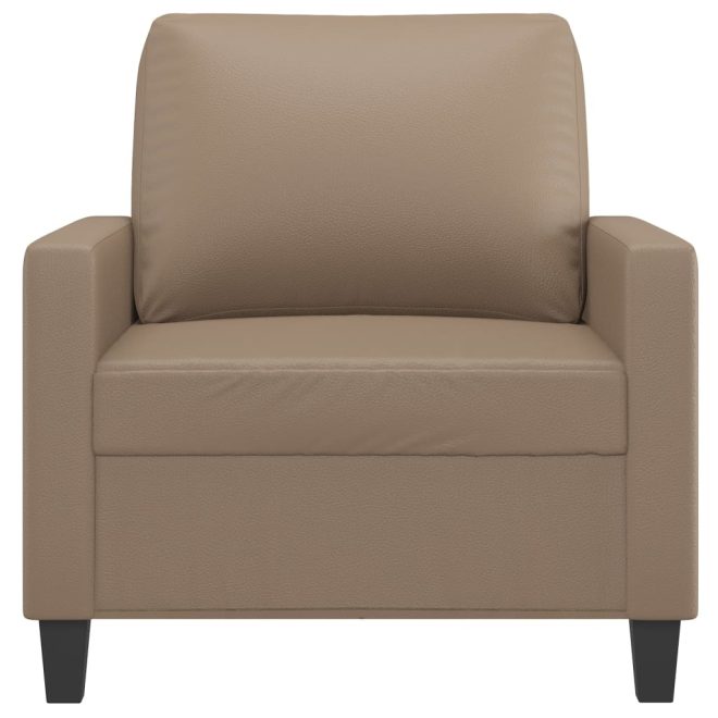 Cheltenham Sofa Chair Faux Leather – 78x77x80 cm, Cappuccino