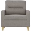 Vermilion Sofa Chair Fabric – 78x77x80 cm, Light Grey