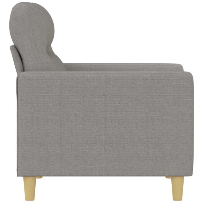 Vermilion Sofa Chair Fabric – 78x77x80 cm, Light Grey