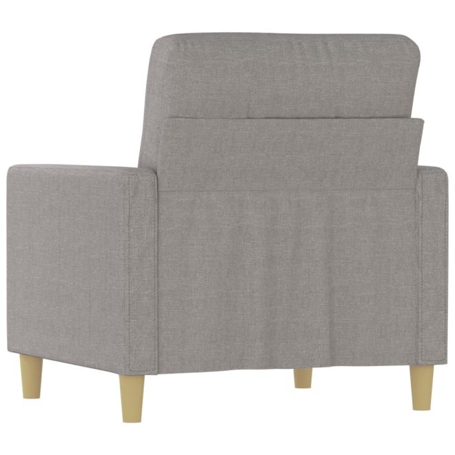 Vermilion Sofa Chair Fabric – 78x77x80 cm, Light Grey