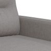 Vermilion Sofa Chair Fabric – 78x77x80 cm, Light Grey