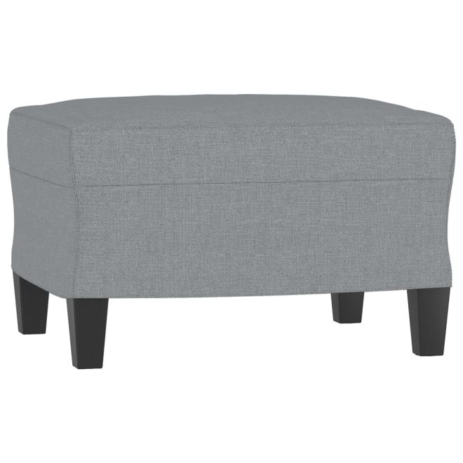 Footstool Fabric – 60x50x41 cm, Light Grey