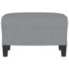 Footstool Fabric – 60x50x41 cm, Light Grey