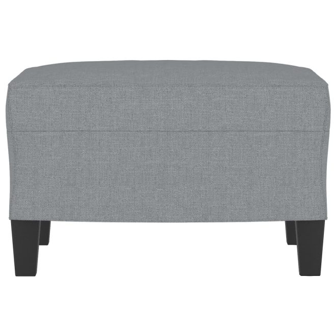 Footstool Fabric – 60x50x41 cm, Light Grey