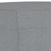 Footstool Fabric – 60x50x41 cm, Light Grey