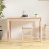 Dining Table Solid Wood Pine – 110x55x75 cm