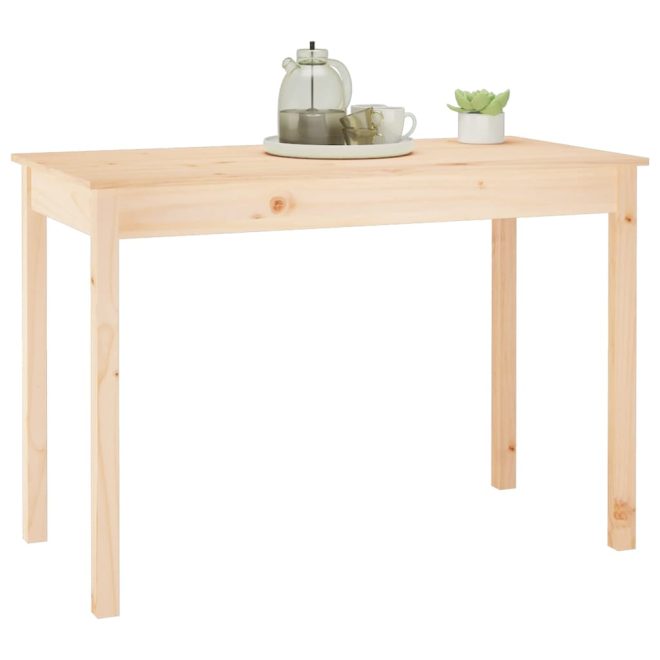 Dining Table Solid Wood Pine – 110x55x75 cm