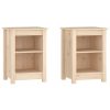 Buren Bedside Cabinets 2 pcs 40x35x55 cm Solid Wood Pine