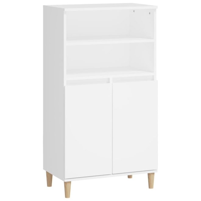 Highboard 60x36x110 cm Engineered Wood – White