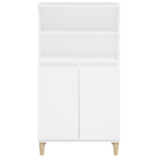 Highboard 60x36x110 cm Engineered Wood – White