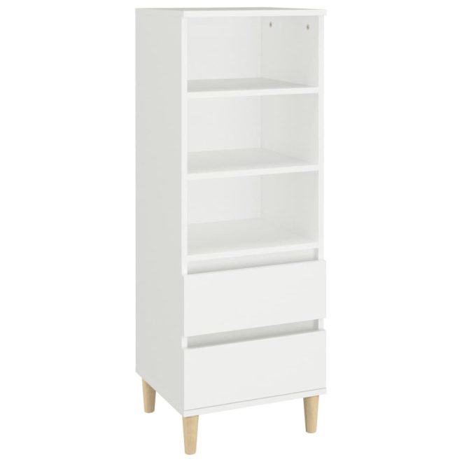 Highboard 40x36x110 cm Engineered Wood – White