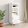 Highboard 40x36x110 cm Engineered Wood – White