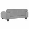 Kids Sofa Velvet – 70x45x30 cm, Light Grey