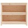 Book Cabinet Solid Wood Pine – 80x35x68 cm