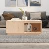 Coffee Table Solid Pine Wood – 100x101x40.5 cm