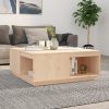 Coffee Table Solid Pine Wood – 100x101x40.5 cm