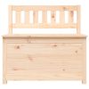 Bench Solid Wood Pine – 80x41x77 cm, Brown