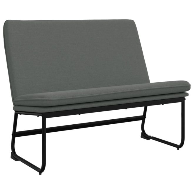 Bench 100x75x76 cm Fabric – Dark Grey