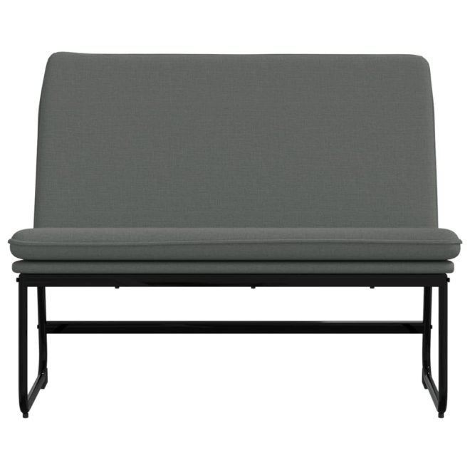 Bench 100x75x76 cm Fabric – Dark Grey