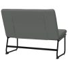 Bench 100x75x76 cm Fabric – Dark Grey