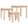 Nesting Tables 3 pcs Solid Wood Pine – Brown