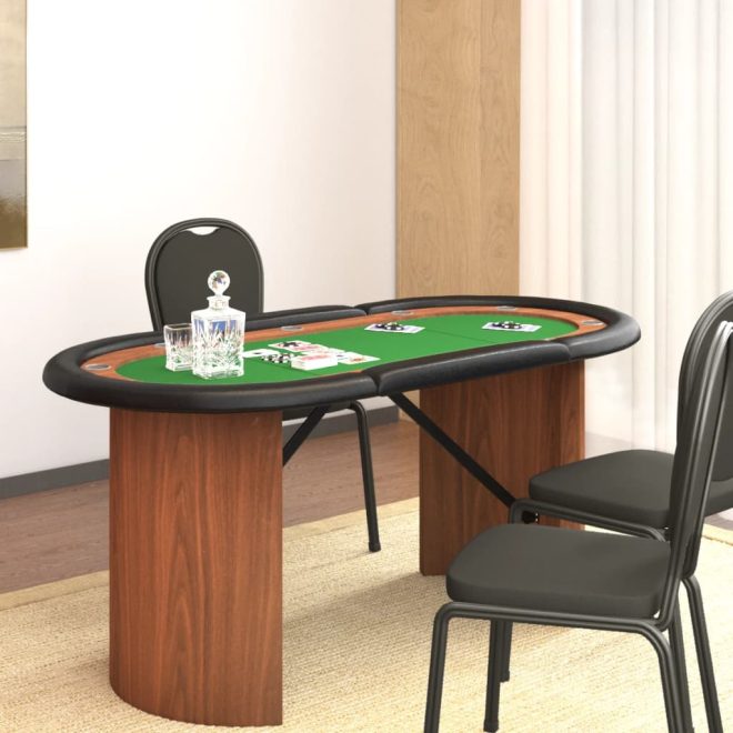 10-Player Poker Table 160x80x75 cm – Green