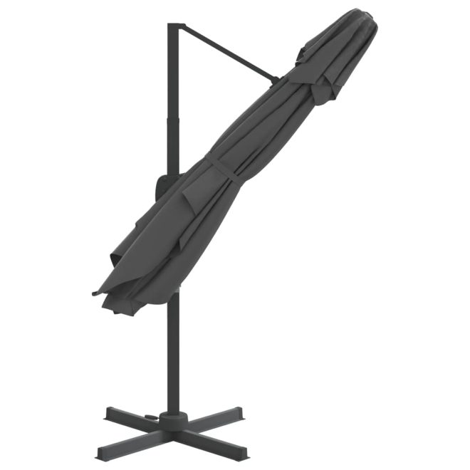 Double Top Cantilever Umbrella Anthracite 300×300 cm