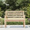 Garden Bench Solid Wood Pine – 109x48x91.5 cm, Natural