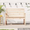 Garden Bench Solid Wood Pine – 109x48x91.5 cm, Natural