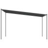 Gazebo 4×4 m 180 g/m² Fabric and Steel – Anthracite