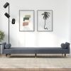 Sofa Bed with Cushions Velvet – Dark Grey