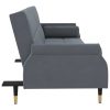 Sofa Bed with Cushions Velvet – Dark Grey