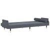 Sofa Bed with Cushions Velvet – Dark Grey