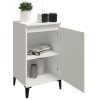 Bedside Cabinet 40x35x70 cm Engineered Wood – White, 1