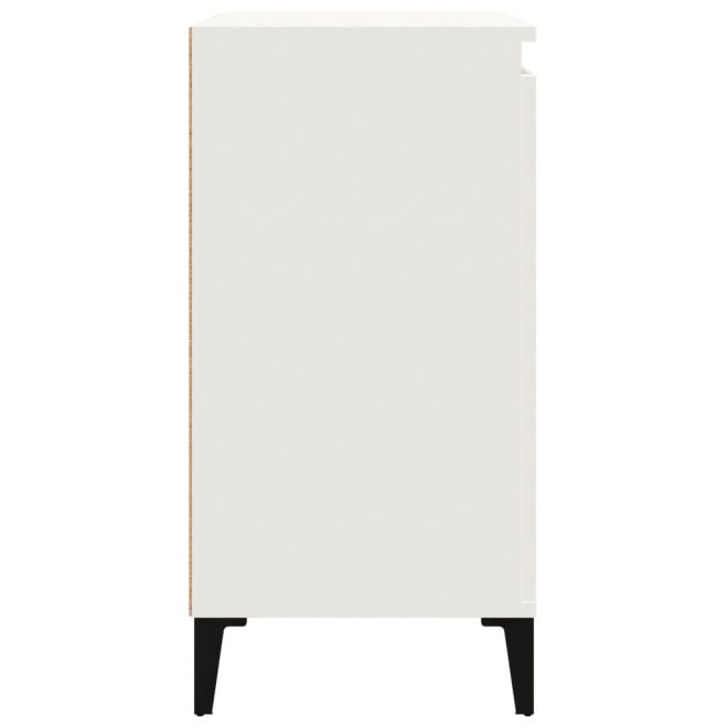 Bedside Cabinet 40x35x70 cm Engineered Wood – White, 1